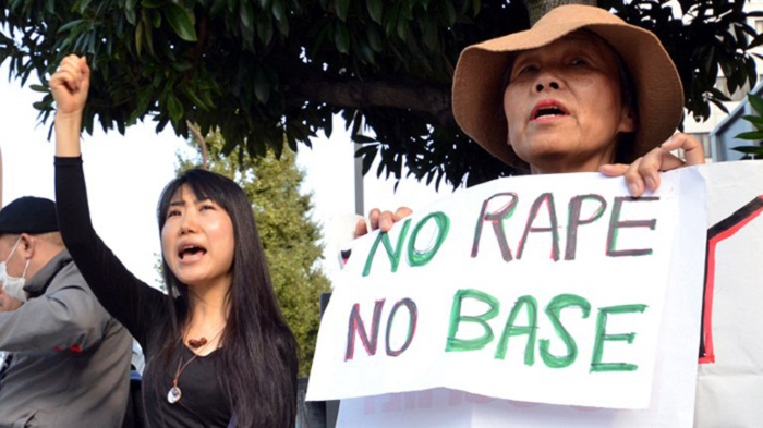 Japan protests over alleged rape by U.S. sailor in Okinawa